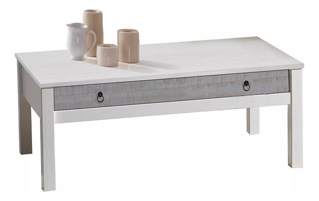 Mesa De Living Vintage 100% Madera Maciza - Artico