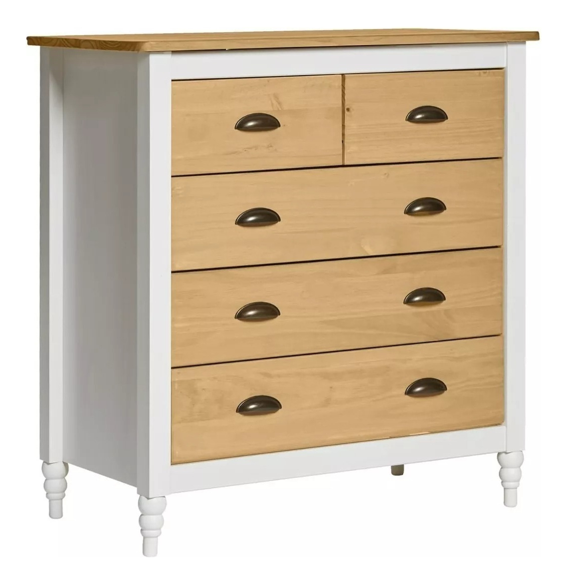 Comoda Cajonera Vintage, Iryna, Armado Gratis - Ártico