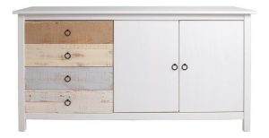 Aparador Flora Vintage, Madera Maciza- Ártico