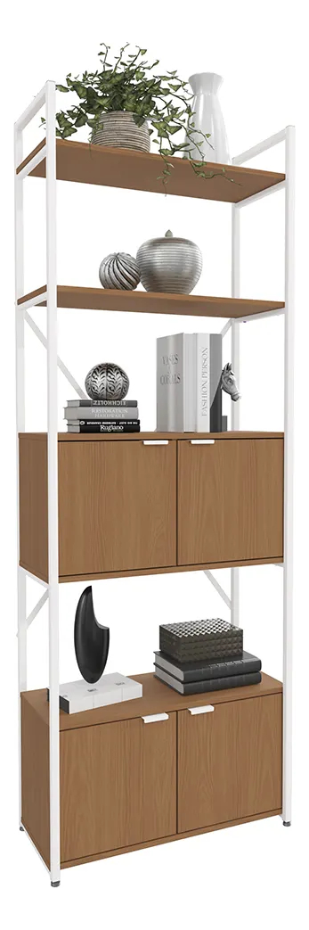 Estantería Alta Con 4 Puertas - Ártico